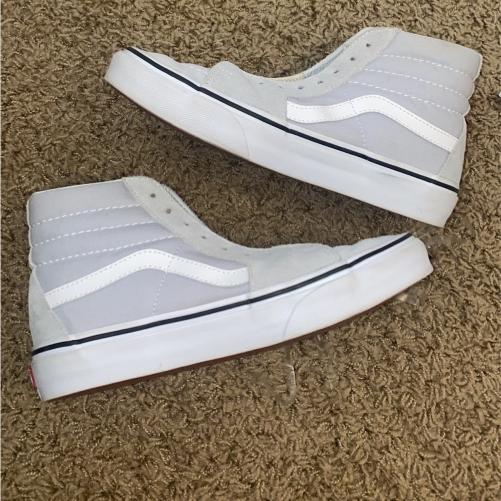 NEVER WORN: GREY HIGH TOP VANS